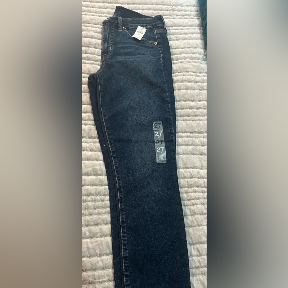 True skinny high rise jeans
